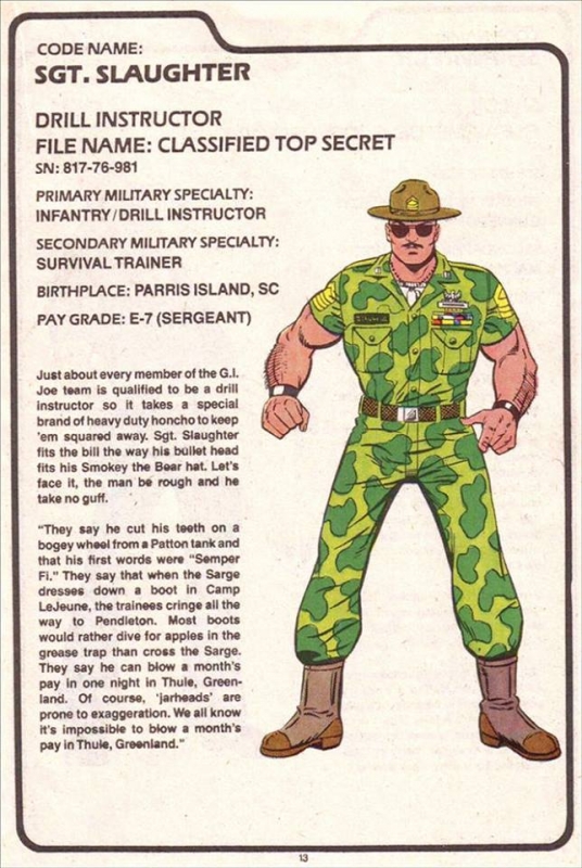 sgt slaughter gi joe tank